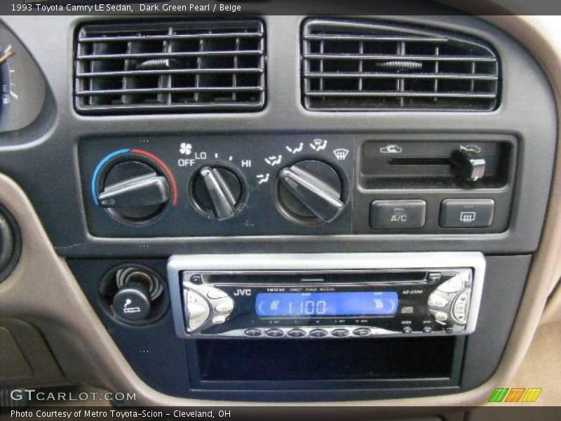 Dark Green Pearl / Beige 1993 Toyota Camry LE Sedan