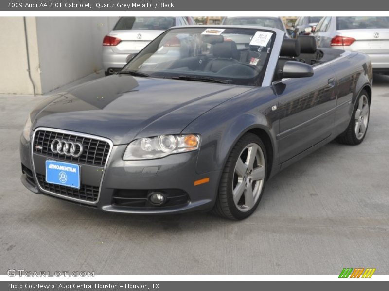 Quartz Grey Metallic / Black 2009 Audi A4 2.0T Cabriolet