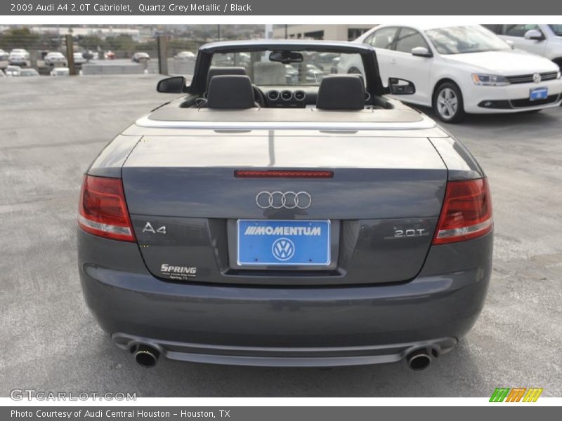 Quartz Grey Metallic / Black 2009 Audi A4 2.0T Cabriolet