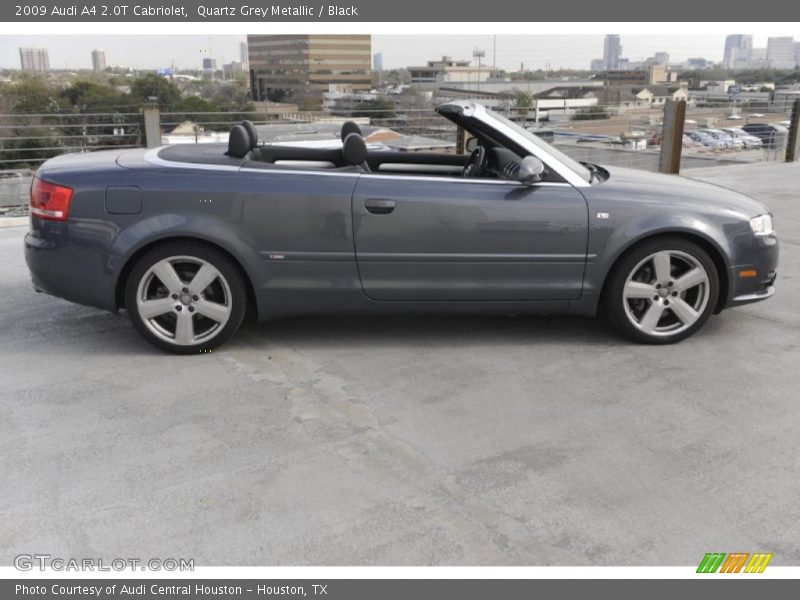 Quartz Grey Metallic / Black 2009 Audi A4 2.0T Cabriolet