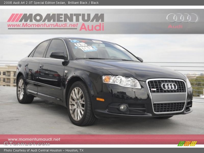 Brilliant Black / Black 2008 Audi A4 2.0T Special Edition Sedan