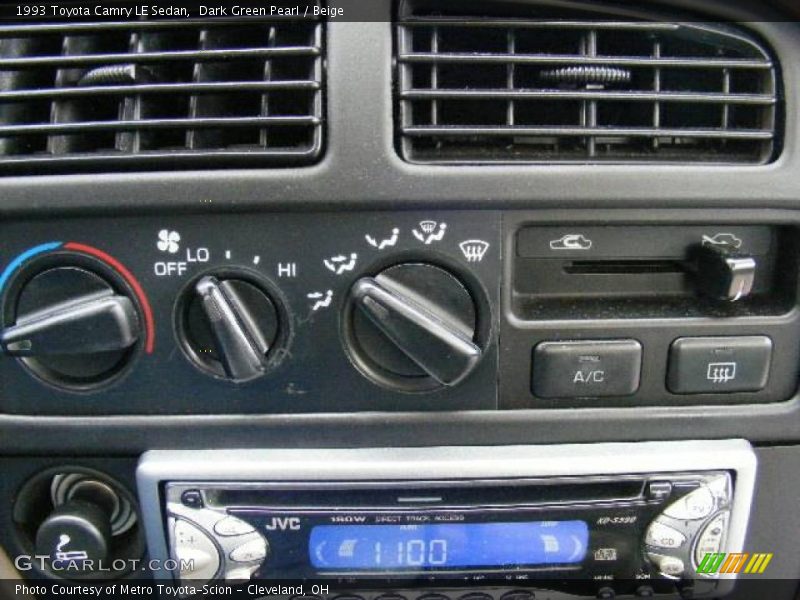 Dark Green Pearl / Beige 1993 Toyota Camry LE Sedan