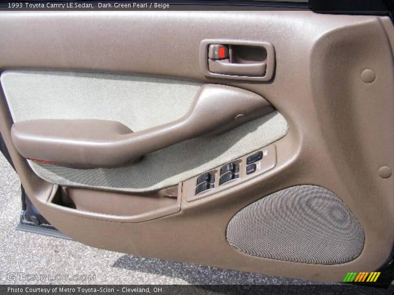 Dark Green Pearl / Beige 1993 Toyota Camry LE Sedan