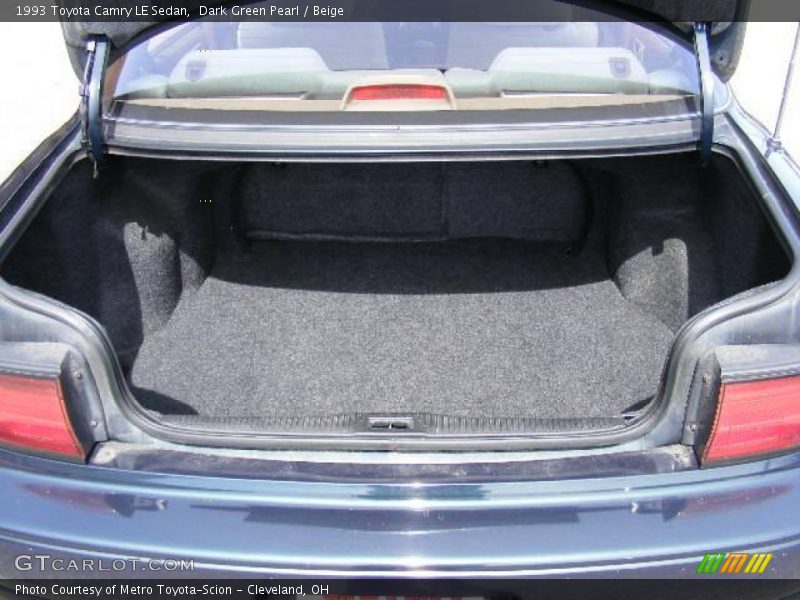 Dark Green Pearl / Beige 1993 Toyota Camry LE Sedan