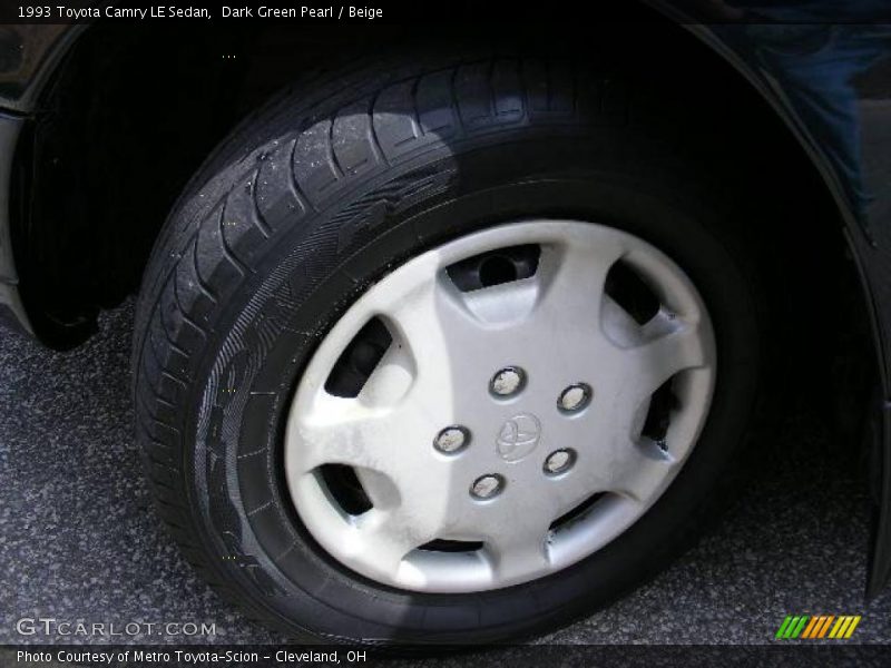 Dark Green Pearl / Beige 1993 Toyota Camry LE Sedan