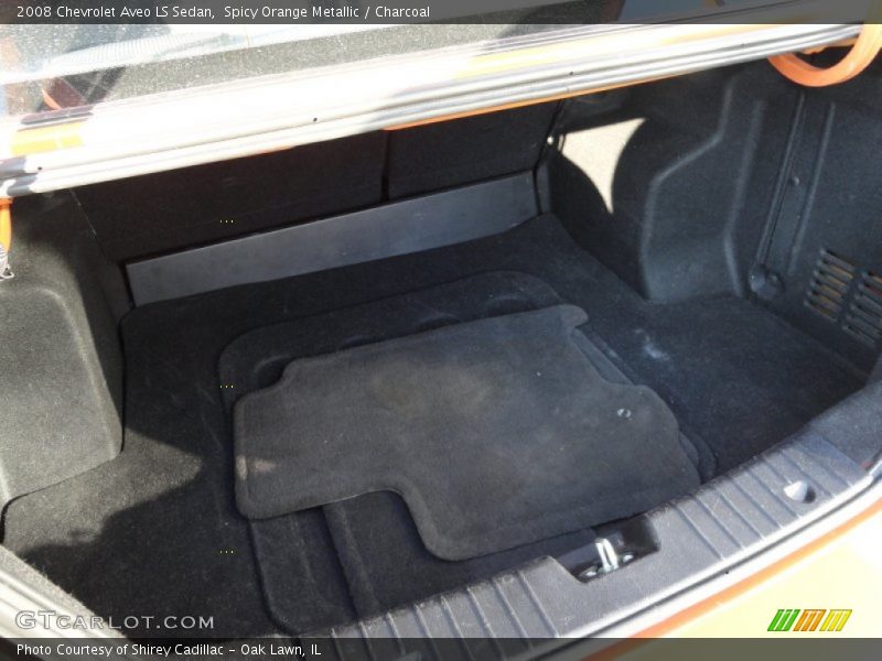 Spicy Orange Metallic / Charcoal 2008 Chevrolet Aveo LS Sedan