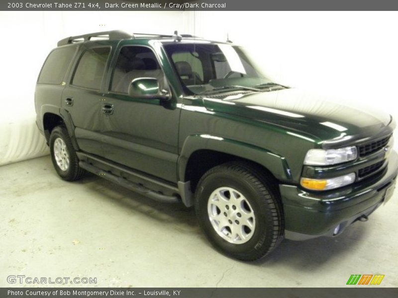 Dark Green Metallic / Gray/Dark Charcoal 2003 Chevrolet Tahoe Z71 4x4