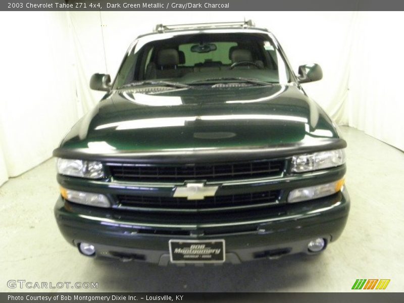 Dark Green Metallic / Gray/Dark Charcoal 2003 Chevrolet Tahoe Z71 4x4
