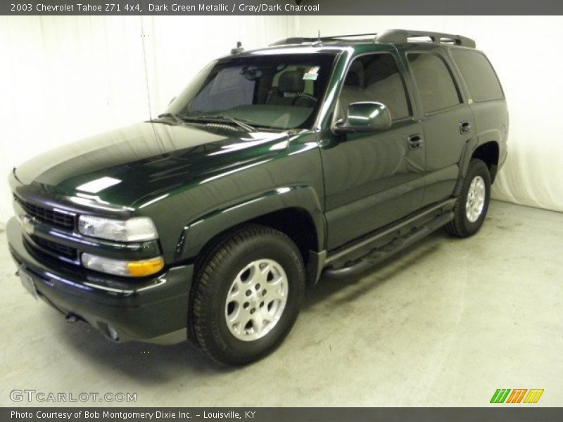 Dark Green Metallic / Gray/Dark Charcoal 2003 Chevrolet Tahoe Z71 4x4