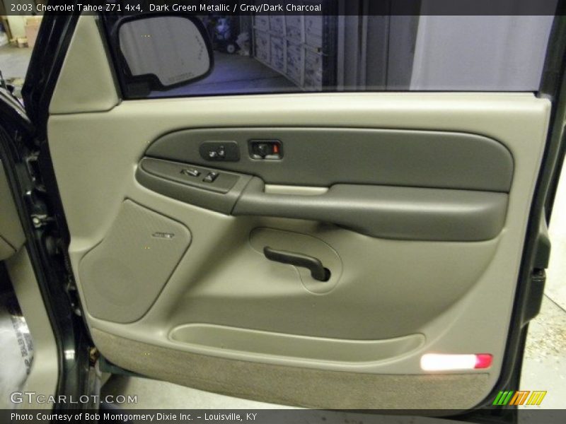 Dark Green Metallic / Gray/Dark Charcoal 2003 Chevrolet Tahoe Z71 4x4