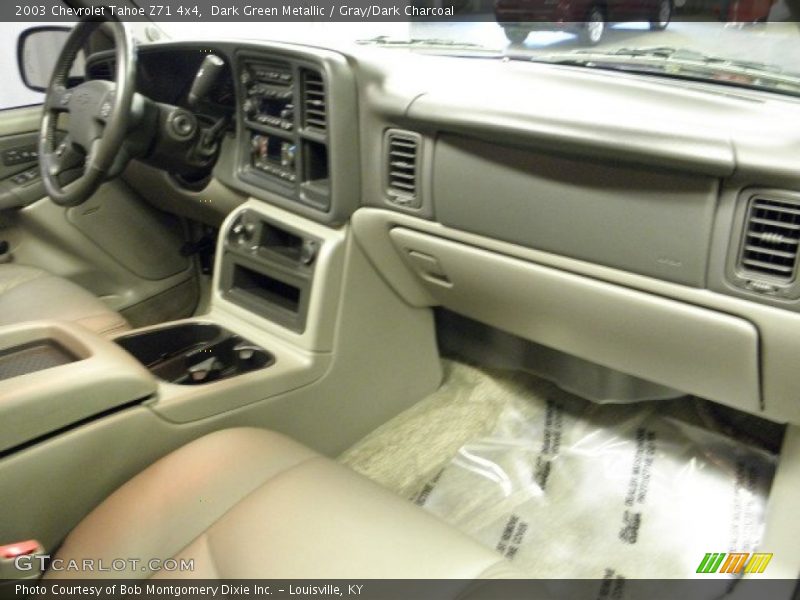 Dark Green Metallic / Gray/Dark Charcoal 2003 Chevrolet Tahoe Z71 4x4