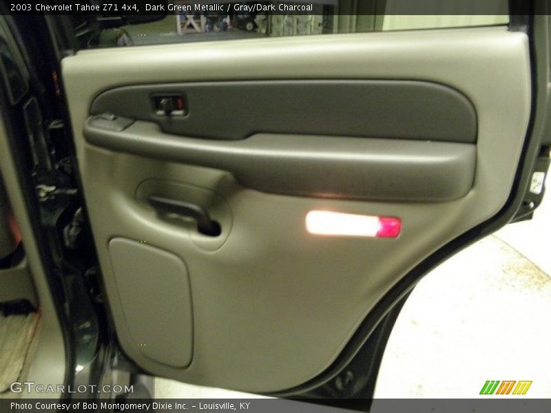 Dark Green Metallic / Gray/Dark Charcoal 2003 Chevrolet Tahoe Z71 4x4