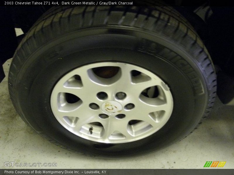 Dark Green Metallic / Gray/Dark Charcoal 2003 Chevrolet Tahoe Z71 4x4