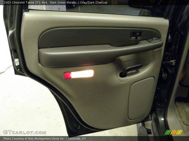Dark Green Metallic / Gray/Dark Charcoal 2003 Chevrolet Tahoe Z71 4x4