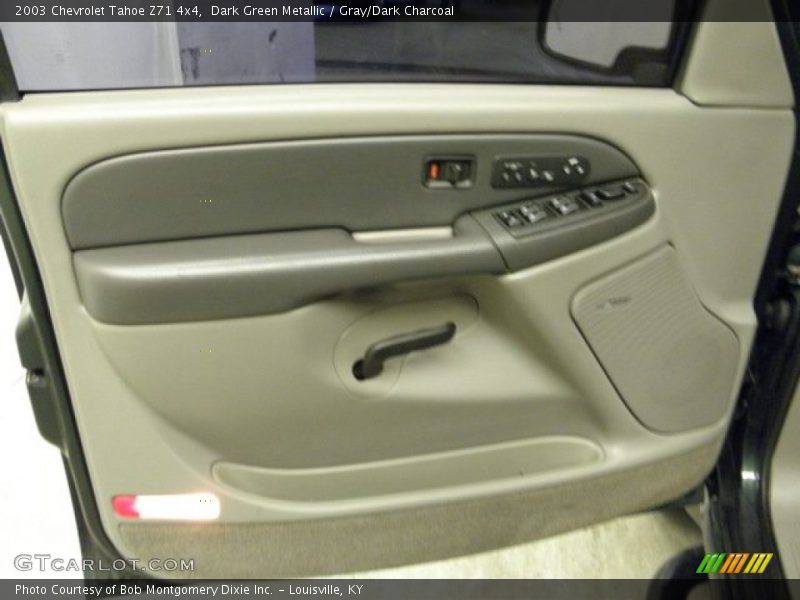 Dark Green Metallic / Gray/Dark Charcoal 2003 Chevrolet Tahoe Z71 4x4