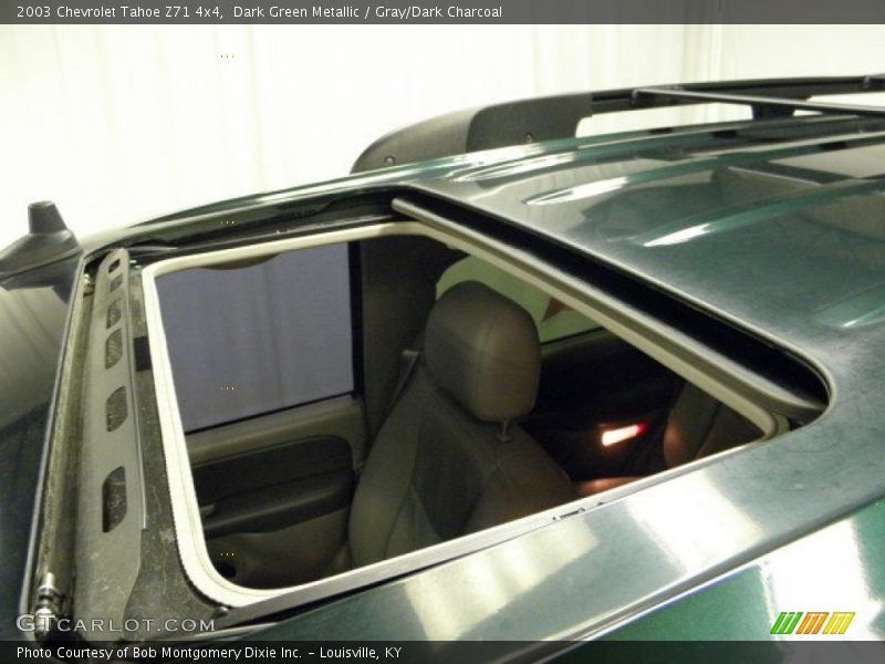 Dark Green Metallic / Gray/Dark Charcoal 2003 Chevrolet Tahoe Z71 4x4