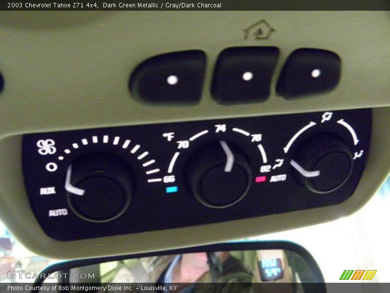 Dark Green Metallic / Gray/Dark Charcoal 2003 Chevrolet Tahoe Z71 4x4