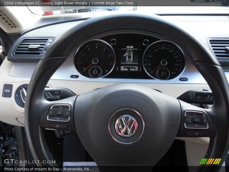 Light Brown Metallic / Cornsilk Beige Two-Tone 2009 Volkswagen CC Luxury