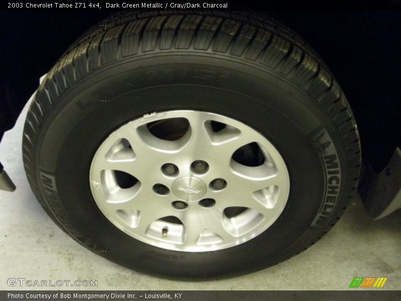 Dark Green Metallic / Gray/Dark Charcoal 2003 Chevrolet Tahoe Z71 4x4