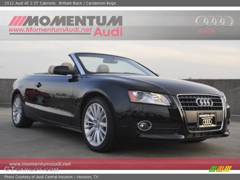 Brilliant Black / Cardamom Beige 2012 Audi A5 2.0T Cabriolet