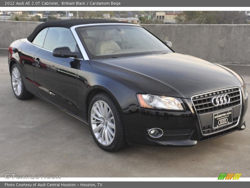 Brilliant Black / Cardamom Beige 2012 Audi A5 2.0T Cabriolet