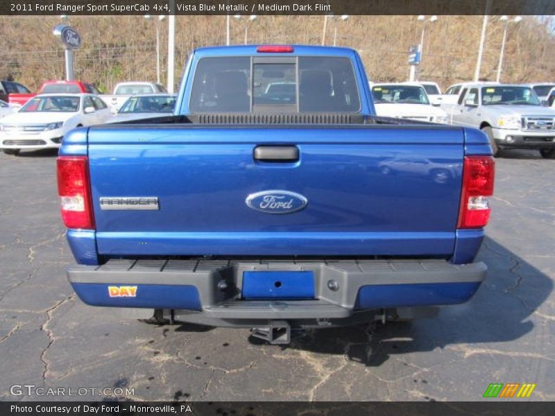 Vista Blue Metallic / Medium Dark Flint 2011 Ford Ranger Sport SuperCab 4x4