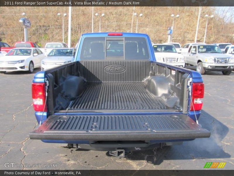 Vista Blue Metallic / Medium Dark Flint 2011 Ford Ranger Sport SuperCab 4x4