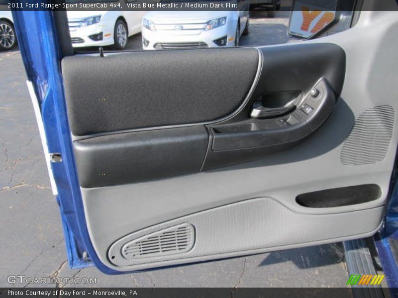 Vista Blue Metallic / Medium Dark Flint 2011 Ford Ranger Sport SuperCab 4x4