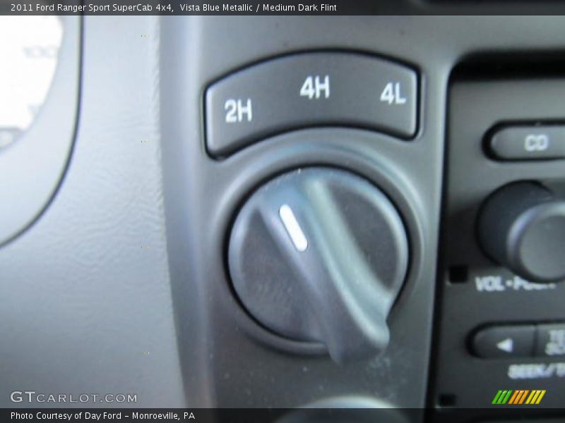 Vista Blue Metallic / Medium Dark Flint 2011 Ford Ranger Sport SuperCab 4x4