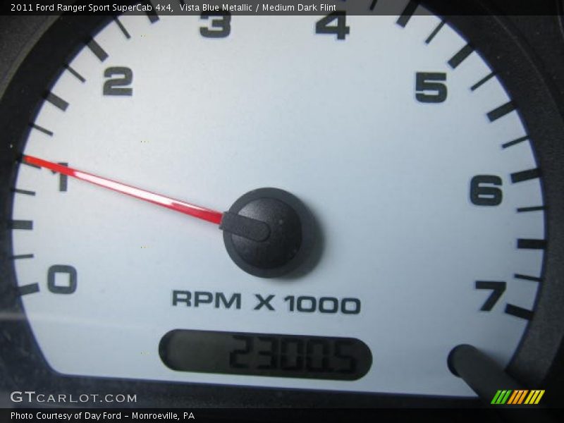 Vista Blue Metallic / Medium Dark Flint 2011 Ford Ranger Sport SuperCab 4x4