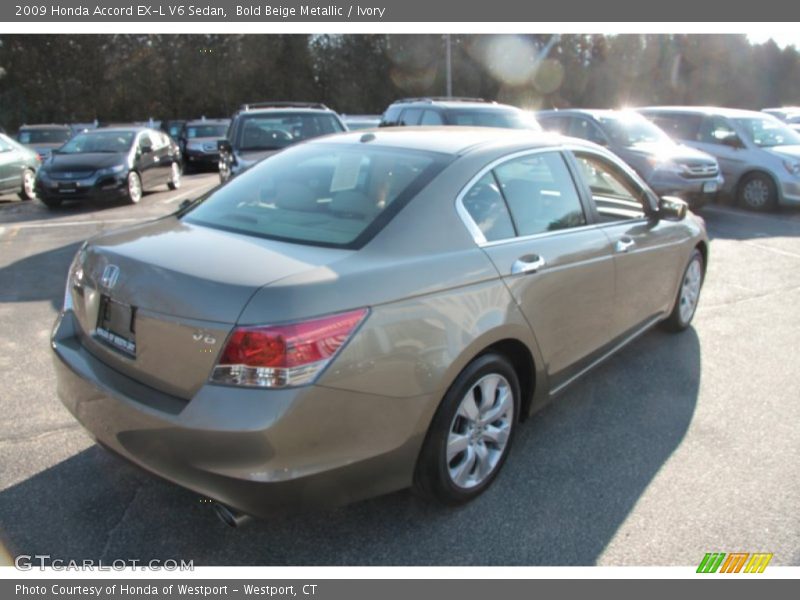 Bold Beige Metallic / Ivory 2009 Honda Accord EX-L V6 Sedan