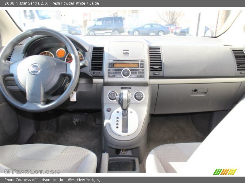 Fresh Powder White / Beige 2008 Nissan Sentra 2.0