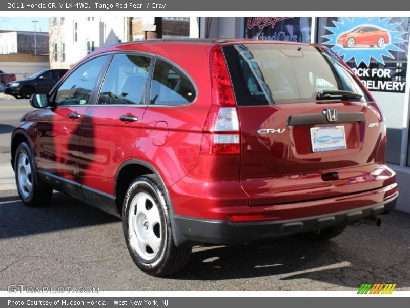 Tango Red Pearl / Gray 2011 Honda CR-V LX 4WD