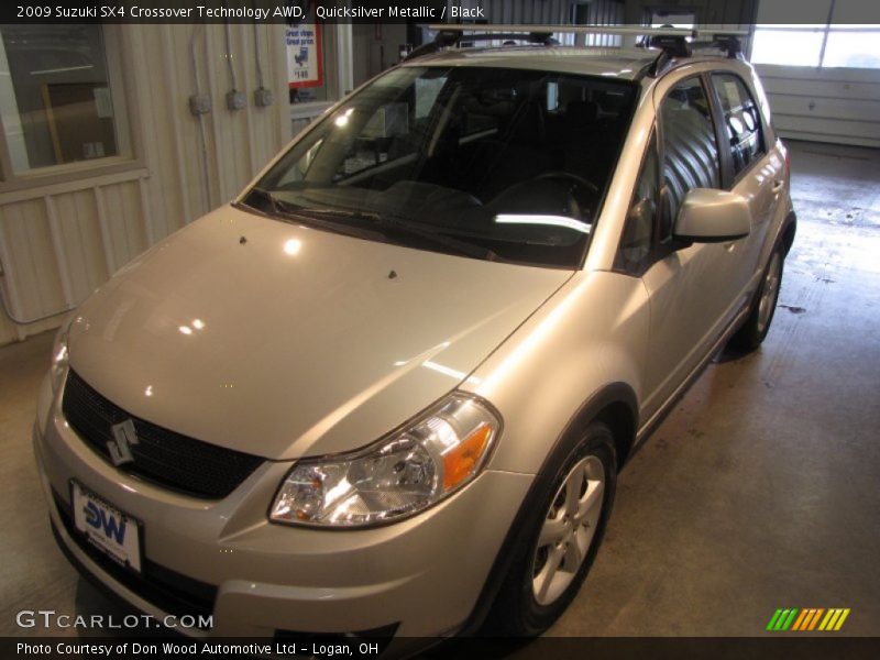 Quicksilver Metallic / Black 2009 Suzuki SX4 Crossover Technology AWD