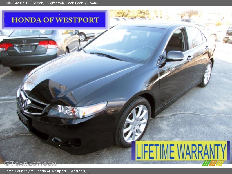 Nighthawk Black Pearl / Ebony 2008 Acura TSX Sedan