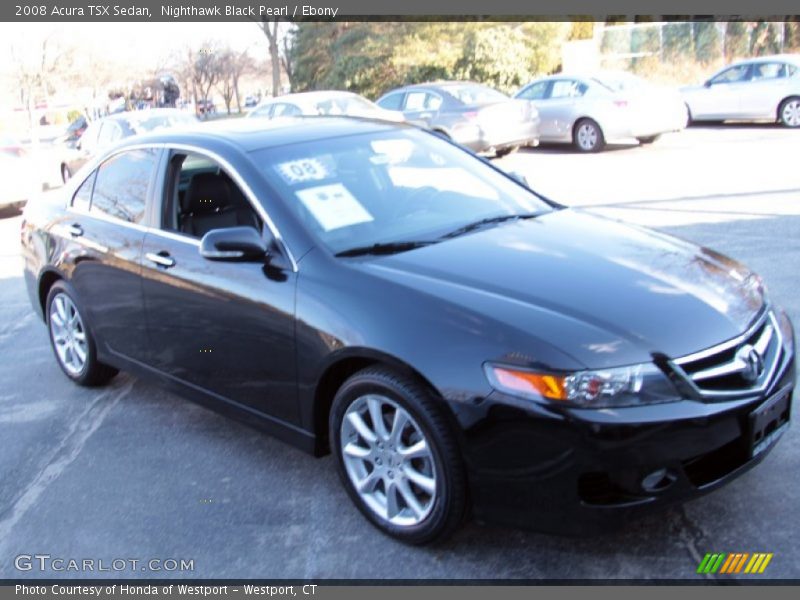 Nighthawk Black Pearl / Ebony 2008 Acura TSX Sedan