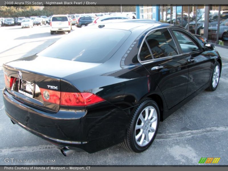 Nighthawk Black Pearl / Ebony 2008 Acura TSX Sedan