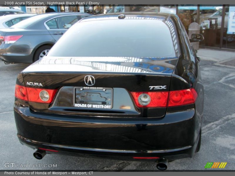 Nighthawk Black Pearl / Ebony 2008 Acura TSX Sedan
