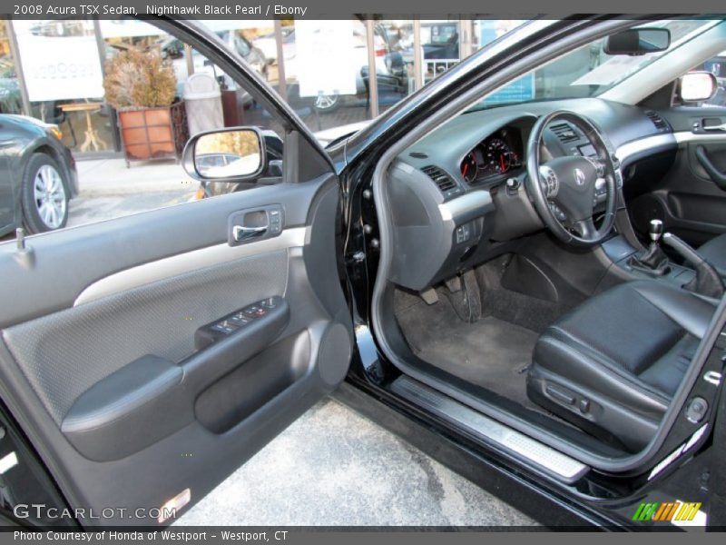 Nighthawk Black Pearl / Ebony 2008 Acura TSX Sedan
