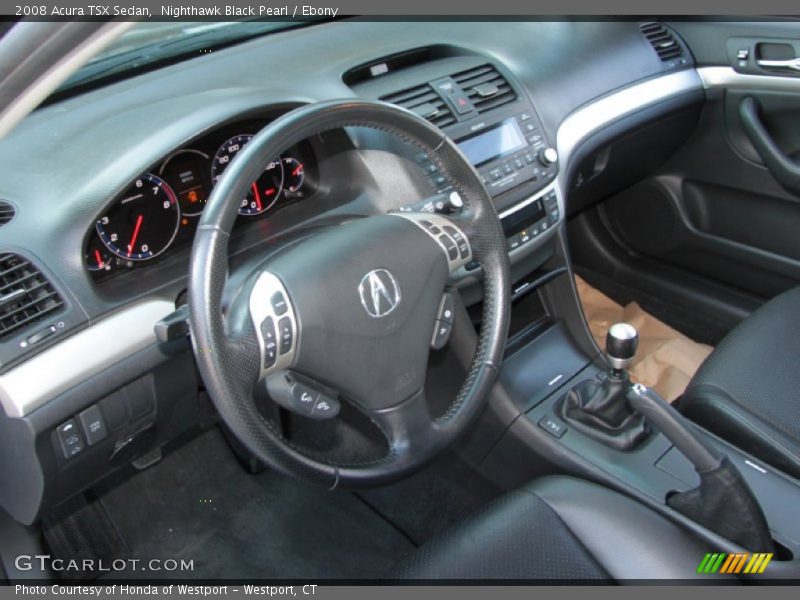 Nighthawk Black Pearl / Ebony 2008 Acura TSX Sedan