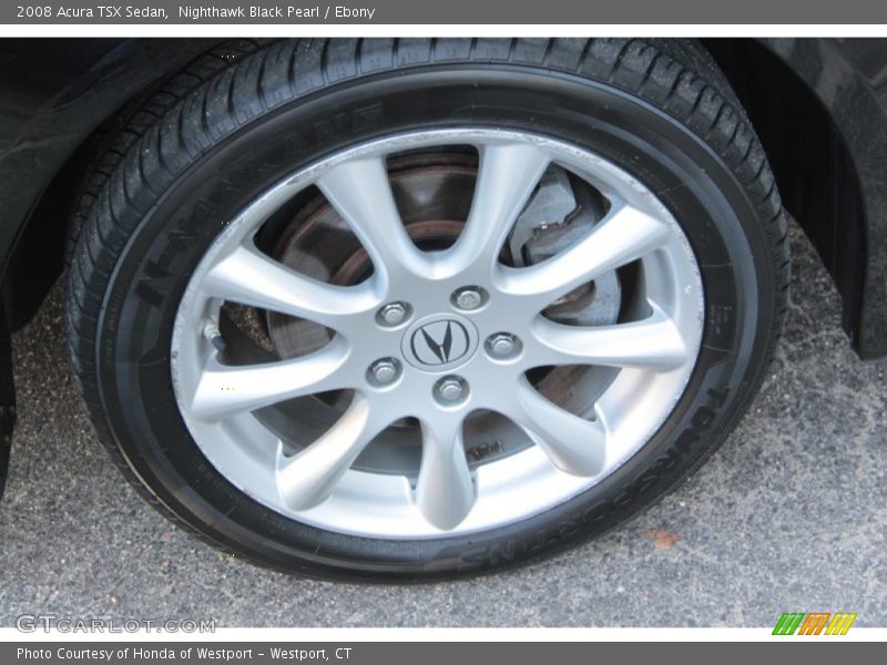 Nighthawk Black Pearl / Ebony 2008 Acura TSX Sedan