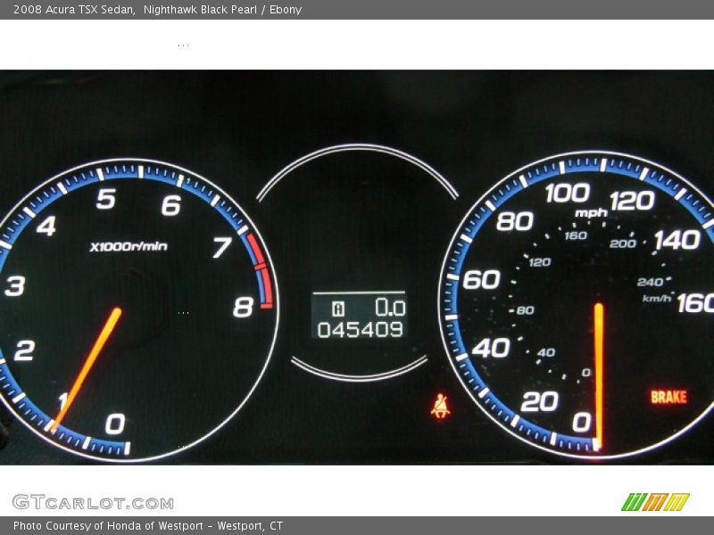  2008 TSX Sedan Sedan Gauges