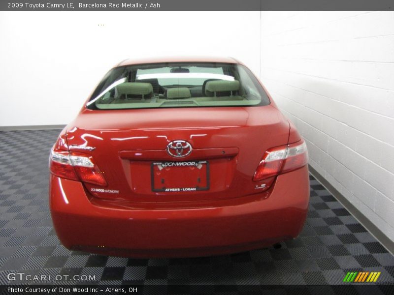 Barcelona Red Metallic / Ash 2009 Toyota Camry LE