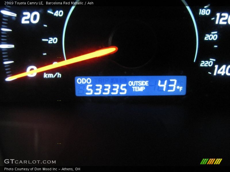 Barcelona Red Metallic / Ash 2009 Toyota Camry LE