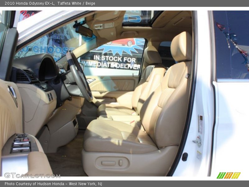 Taffeta White / Beige 2010 Honda Odyssey EX-L