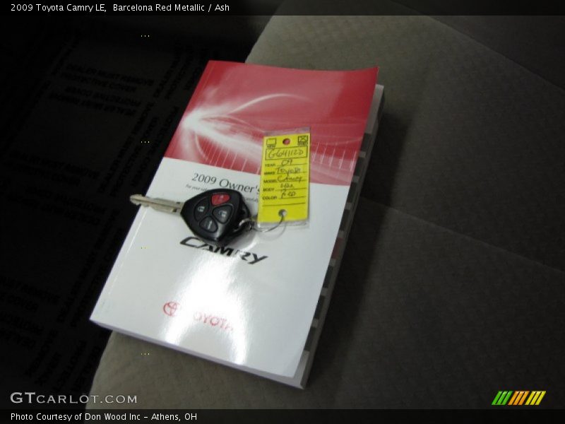 Barcelona Red Metallic / Ash 2009 Toyota Camry LE