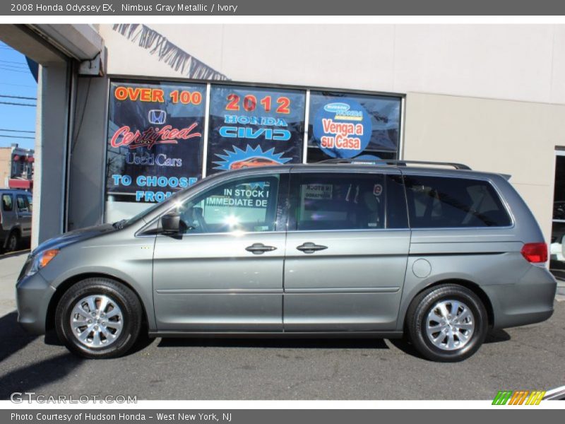Nimbus Gray Metallic / Ivory 2008 Honda Odyssey EX