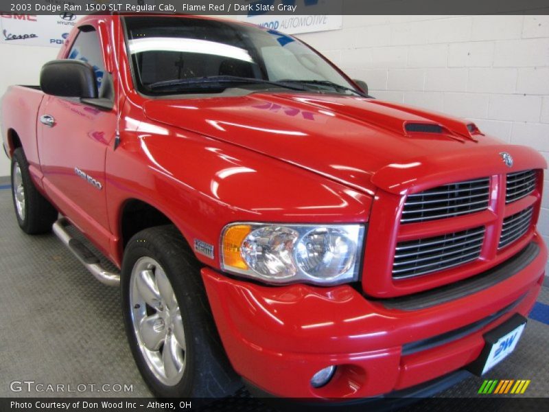 Flame Red / Dark Slate Gray 2003 Dodge Ram 1500 SLT Regular Cab
