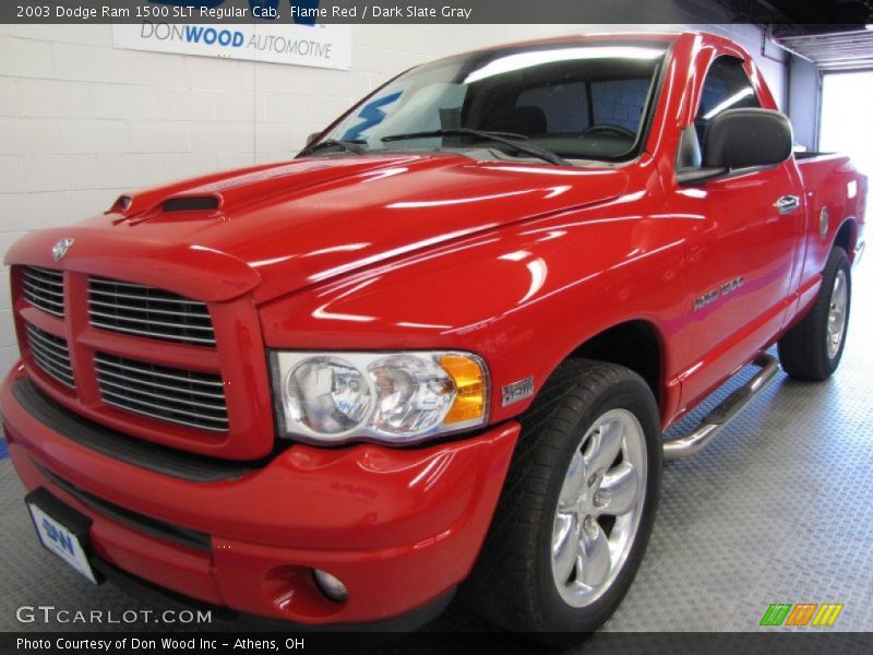 Flame Red / Dark Slate Gray 2003 Dodge Ram 1500 SLT Regular Cab