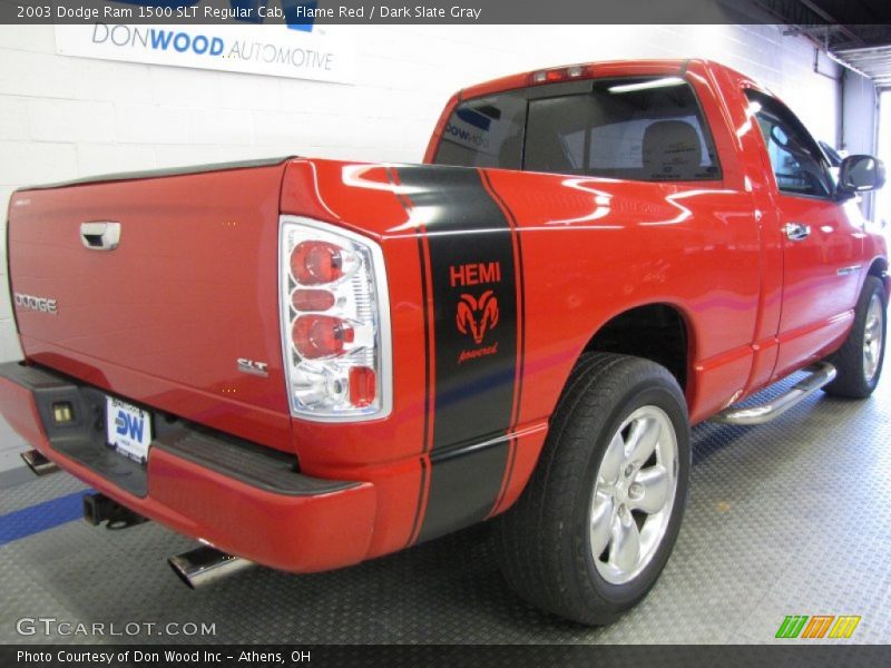 Flame Red / Dark Slate Gray 2003 Dodge Ram 1500 SLT Regular Cab
